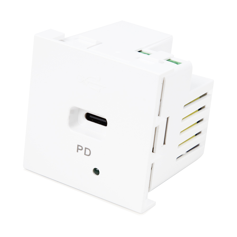 Кабель-розетка USB-C мощностью 30 Вт | Модуль быстрой зарядки PD для мебели и стен