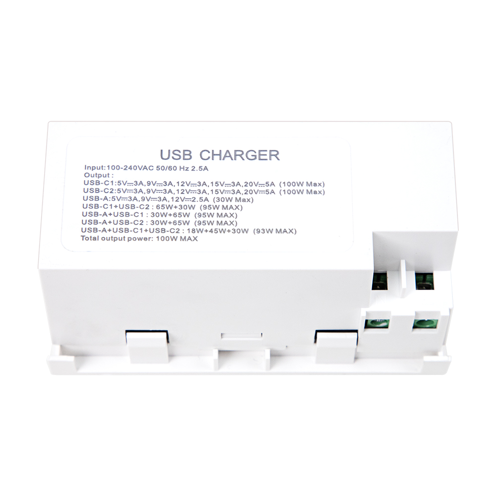 Moduł inteligentnej ładowarki USB Trunking 100 W – potrójny port 2C1A z inteligentnym przydziałem mocy