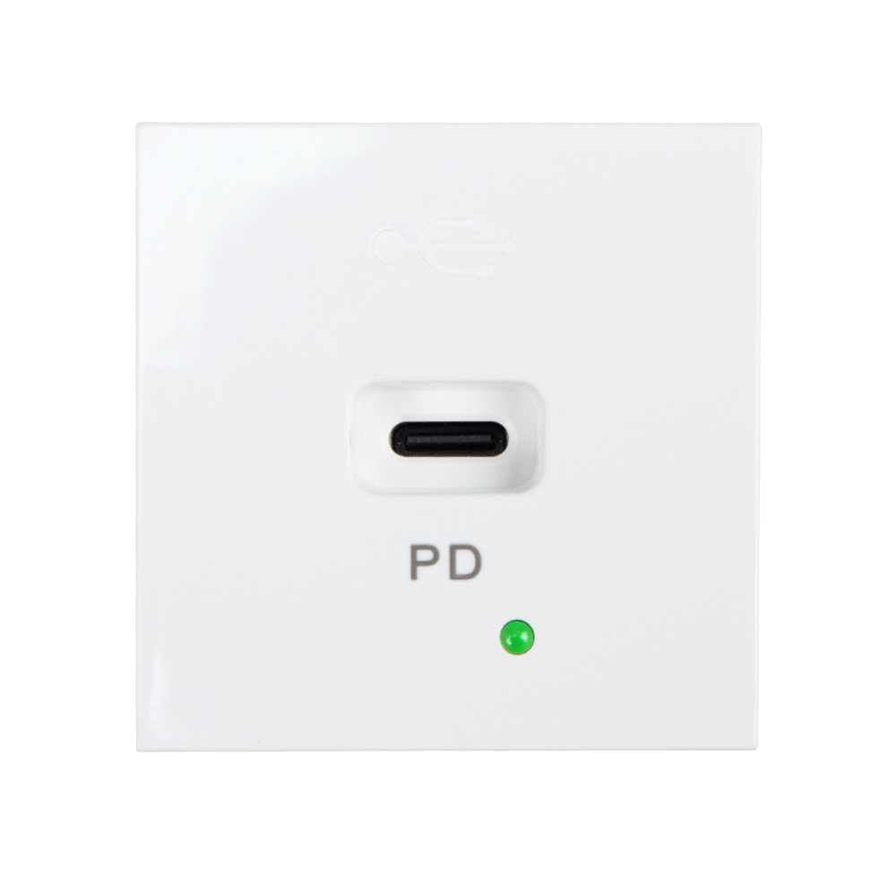 Кабель-розетка USB-C мощностью 30 Вт | Модуль быстрой зарядки PD для мебели и стен